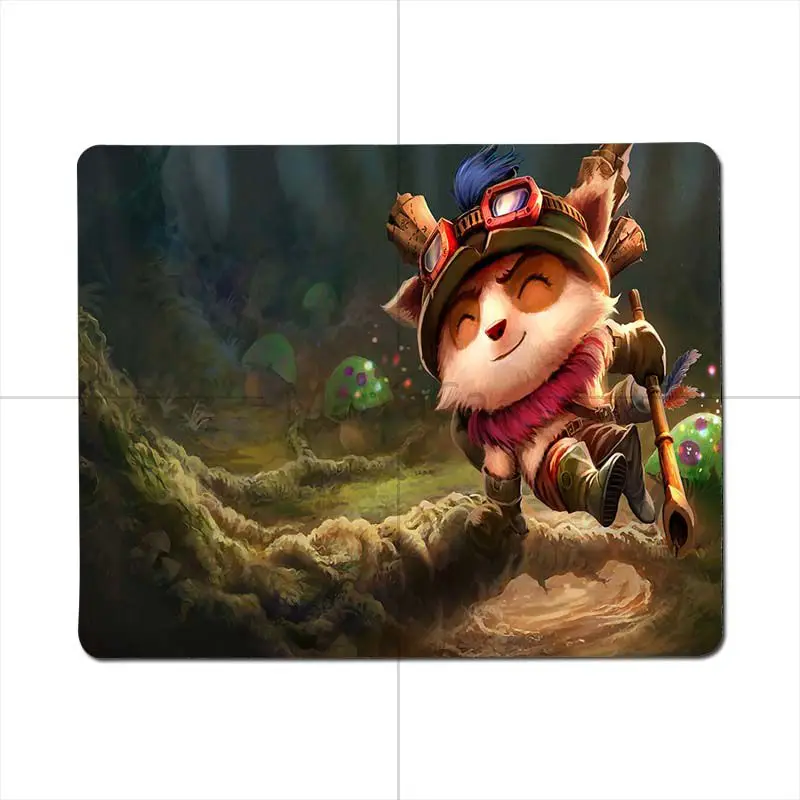 MaiYaCa нескользящий ПК League of legends Teemo заказной Ноутбук игровой небольшой коврик для мыши игровой плеер Настольный Ноутбук резиновый коврик для мыши - Цвет: 25X29cm