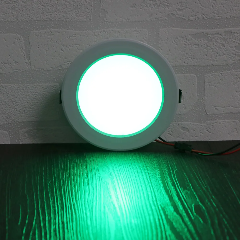 LemonBest 5 Вт 10 Вт круглый rgb Светодиодный Панель свет concea светодиодный встраиваемые потолочный светильник AC 85-265 В для Офис украшения