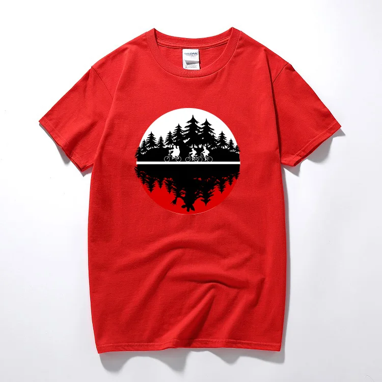 Футболка мужская с забавным дизайном из двух миров хлопковая футболка коротким