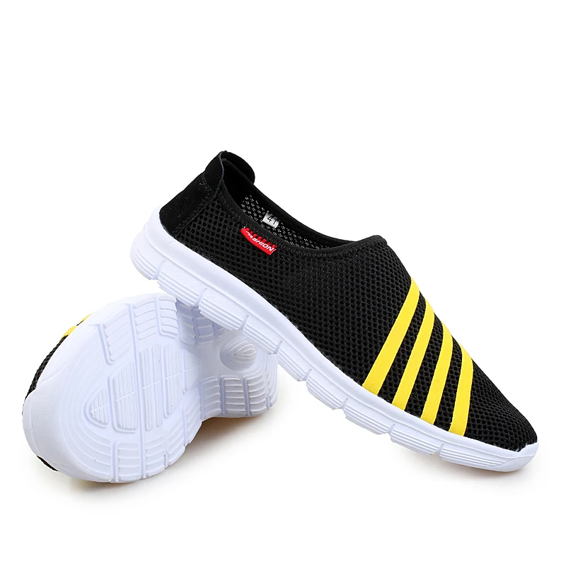 2017 Мужской Сетки Обувь Летом Случайные Люди Обуви Дышащие Воздухом Slip On Квартиры