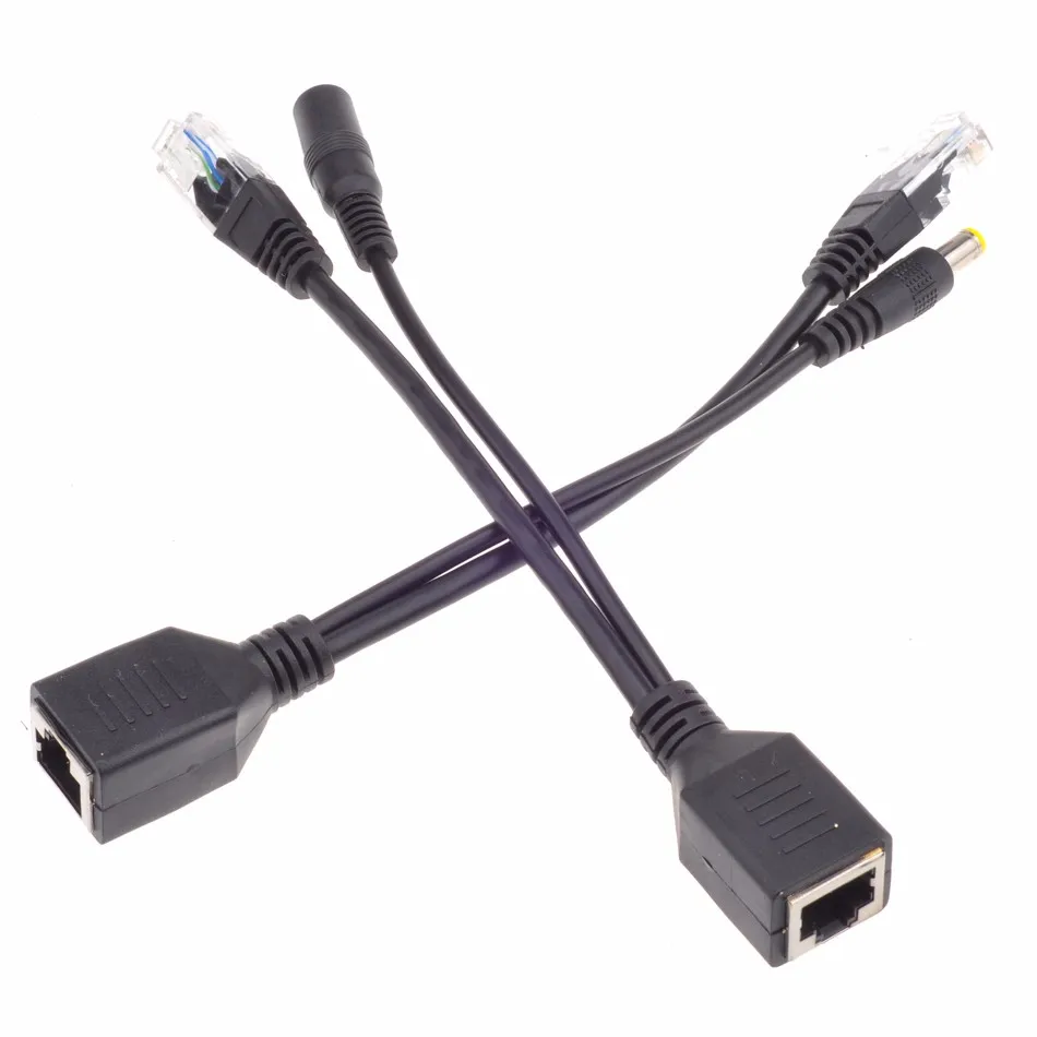 PoE пассивный кабельный разветвитель Power Over Ethernet и инжекторный Кабельный комплект