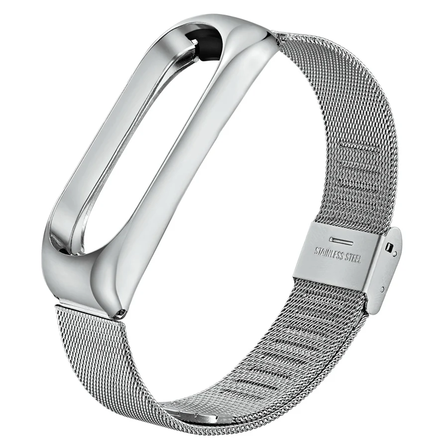 Металлический ремешок для браслета Mi Band 3 Безвинтовой браслет из нержавеющей