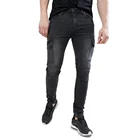 Мужские узкие байкерские джинсы-карго, дизайнерские модные повседневные джинсы H1219