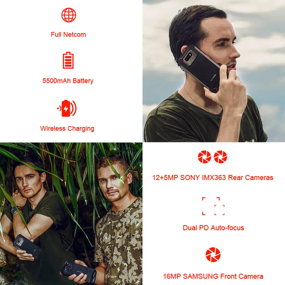 DOOGEE S70 водонепроницаемый мобильный телефон с IP68 Android 8 1 5 99 &quotFHD + Helio P23