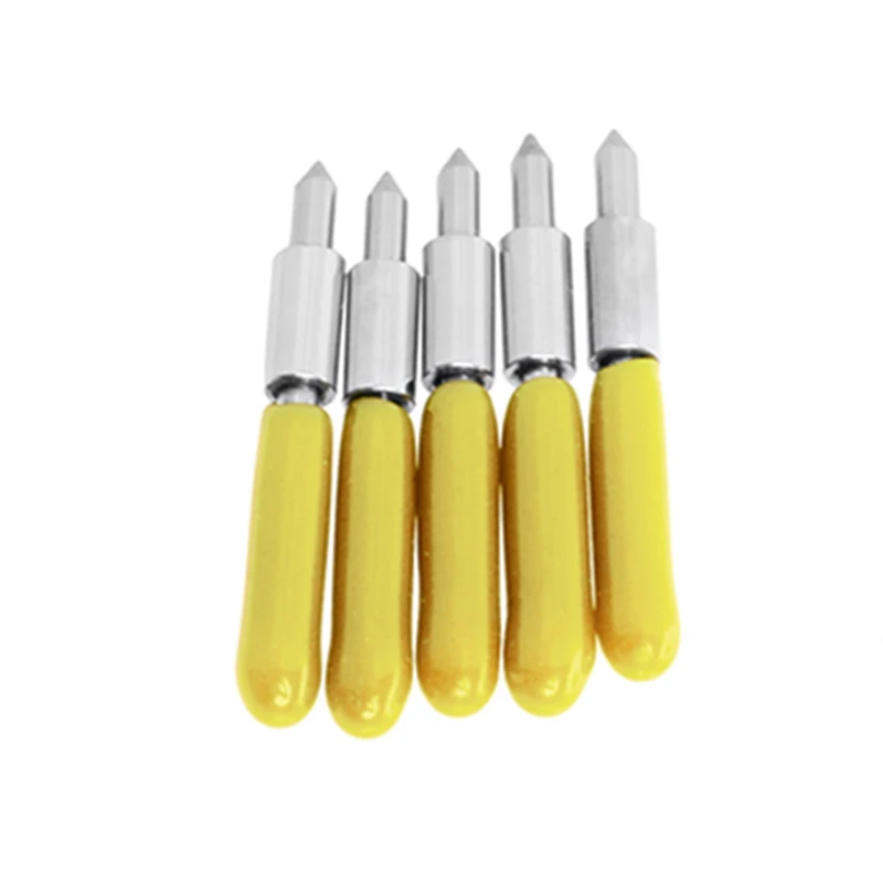 OOTDTY Nice 5Pcs/set 30/45/60 Degree Blades Cutting Plotter Files For Graphtec CB15U Vinyl Cutter High Quality | Инструменты