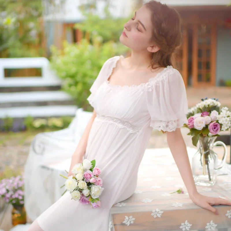 2019 Для женщин летние дамы в викторианском стиле стильная с короткими рукавами