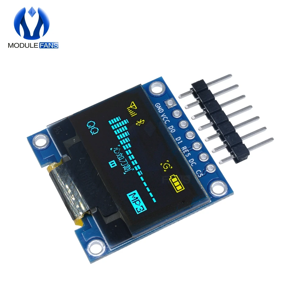 0 96 "Белый Синий Желтый дюймов OLED модуль 128X64 LCD светодиодный дисплей для Arduino IIC I2C