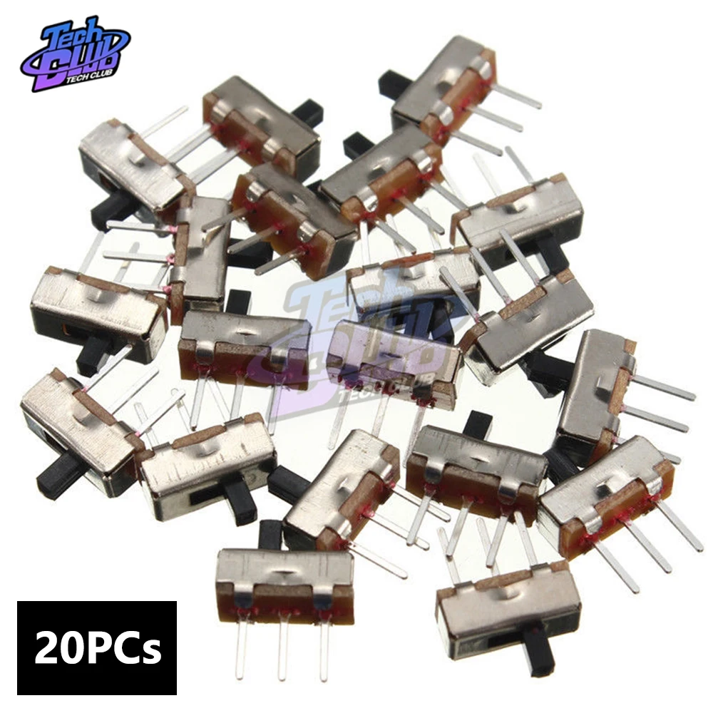 20 шт. SS12D00 SS12D00G3 тумблер 2 положения SPDT 1P2T 3 Pin PCB панель Мини Вертикальный