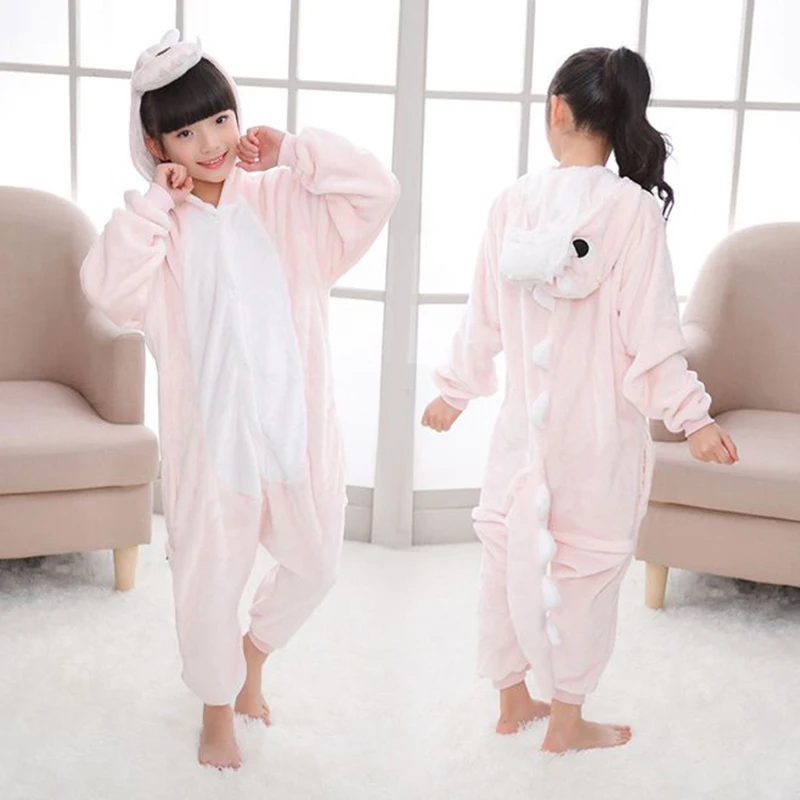 New Christmas pajamas Kids Boys Girls Sleepwear Children's Onesie Cosplay Animal Pikachu zebra Spiderman Dinosaur pyjama enfant | Мать и