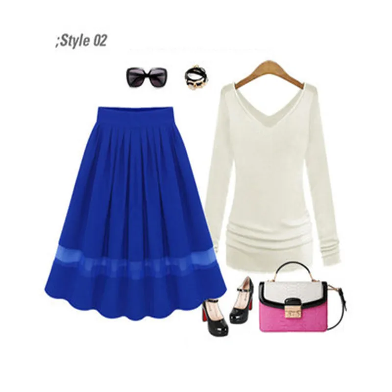 Новейшая Женская одежда в европейском и американском стиле плиссированная