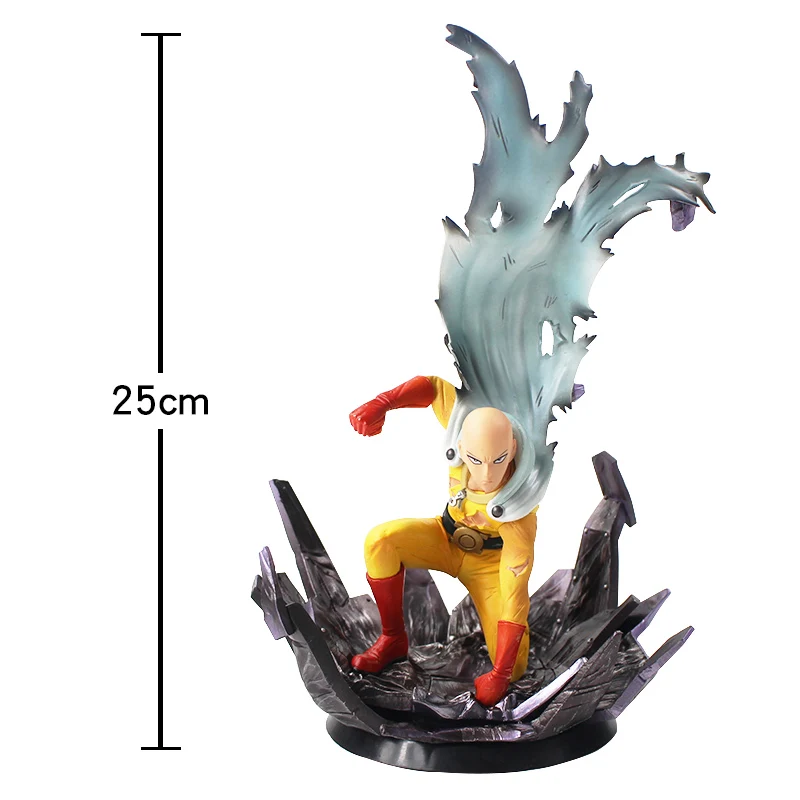 25cm opp bag 10 см/24 см аниме One Punch Man Saitama Sensei DXF Hero ПВХ фигурка Коллекционная модель игрушка подарок для детей - Цвет: 25cm opp bag