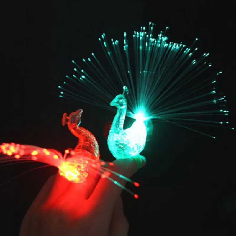 1 шт. со смешными героями из мультфильмов Павлин пальчиковая лампа игрушки для