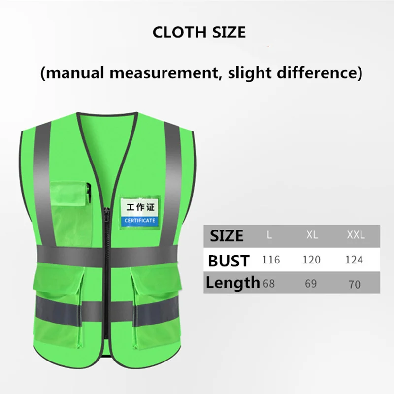 Новинка Лидер продаж унисекс L XL XXL Светоотражающий Жилет рабочая одежда