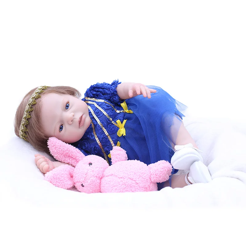2018 Новый 50 см всего тела силикона Reborn Baby Doll игрушки Lifelike Детские принцессы куклы
