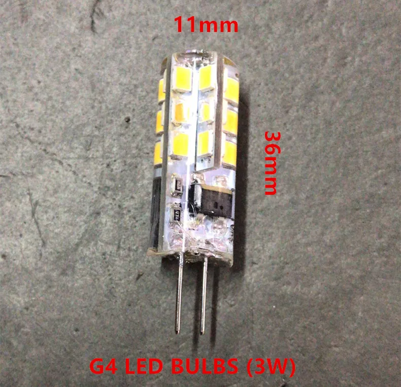 10 шт./лот SMD 2835 Светодиодный G4 G9 светодиодный свет лампы DC12V 360 градусов 110220 v, 96-265 вольт использования