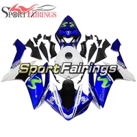 abs plastic cowling for yamaha 2007 2008 yzf1000 r1 motorcycle bodywork yzf r1 07 08 abs injection white blue fairing kit