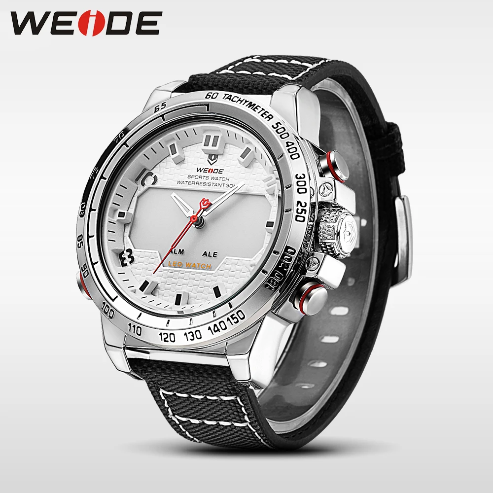 WEIDE оригинальные часы с нейлоновым ремешком Мужские брендовые Роскошные