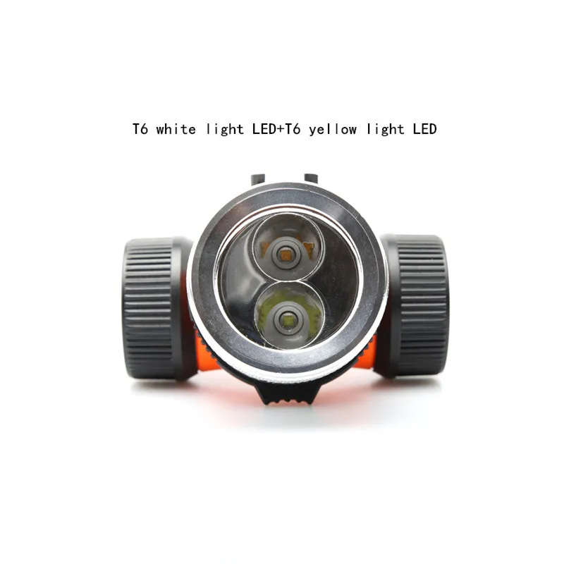 UV headlamp double wick scuba diving waterproof flashlight T6 LED L2 underwater fill light 26650 bike headlight lamp lanter | Освещение