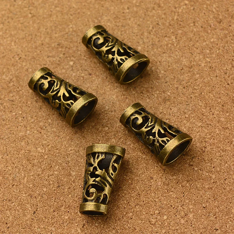 Оптовая продажа винтажная круглая бронзовая крышка с цветами в античном стиле 70