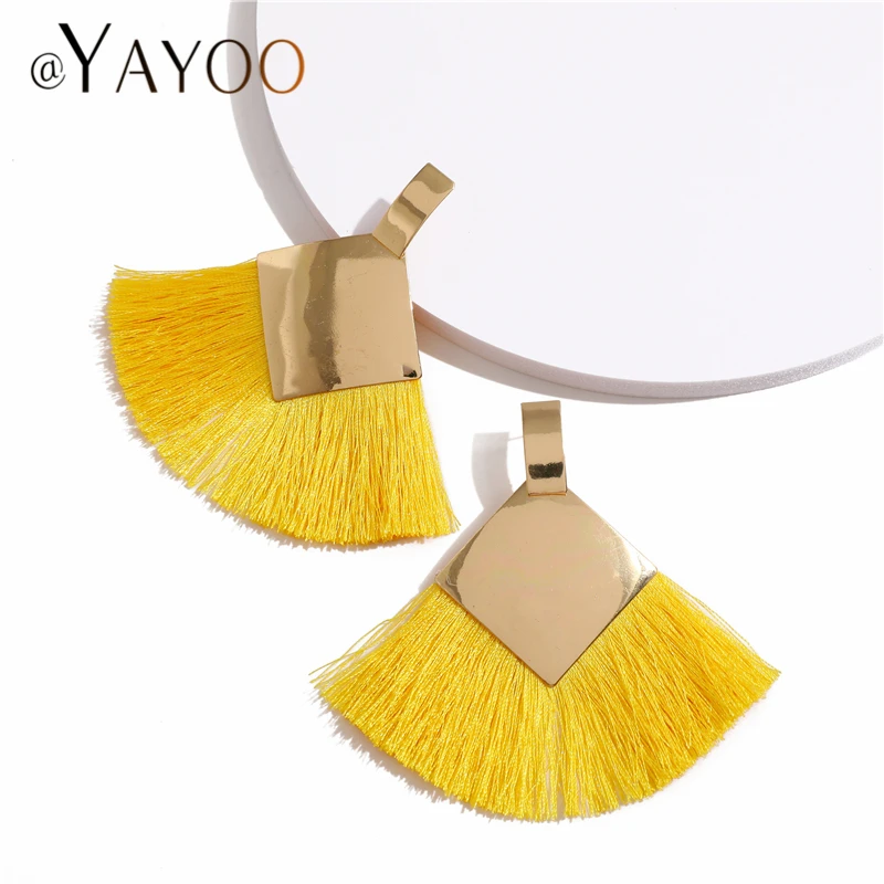 Сережки с кисточками Boho цвета Ретро очаровательные Висячие серьги для женщин