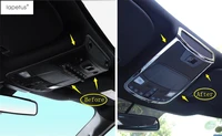 lapetus accessories for ford f150 2016 2017 2018 front seat upper roof reading light lamp molding cover kit trim 1 piece