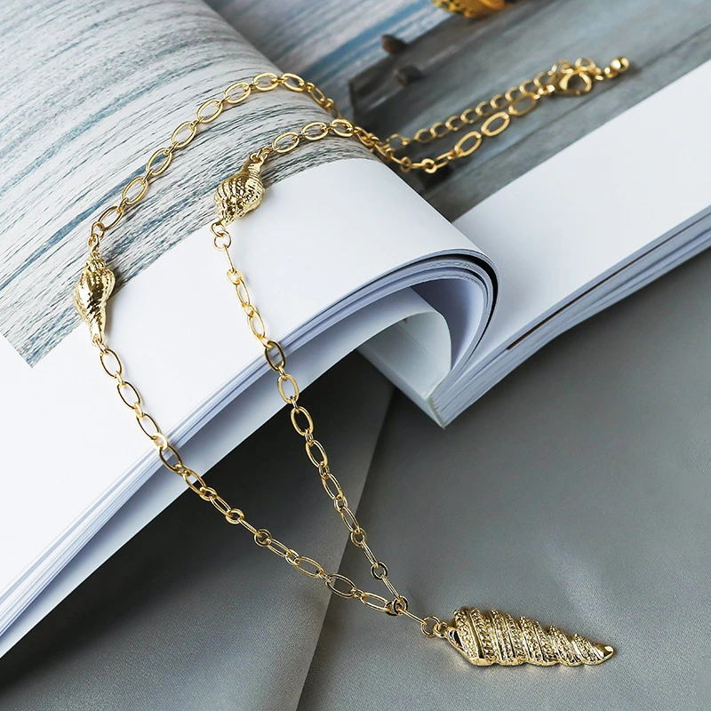 Ожерелье с подвеской из ракушек ожерелье для женщин и девушек украшение в стиле