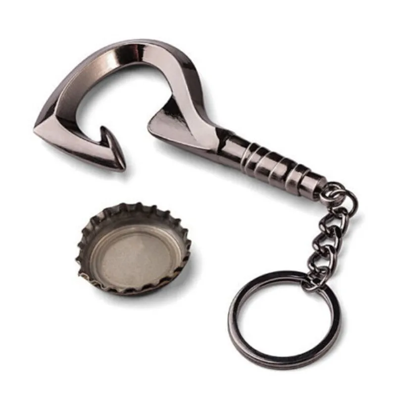 

Large style Game Dota 2 Keychain as bottle opener Pudge's Meat Hook Weapon Model porte clef Key ring Pendant jewelry For Men