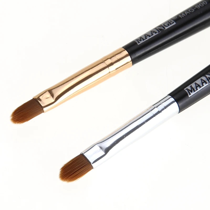 MAANGE металлическая ручка Кисть для макияжа губ макияж портативная Выдвижная