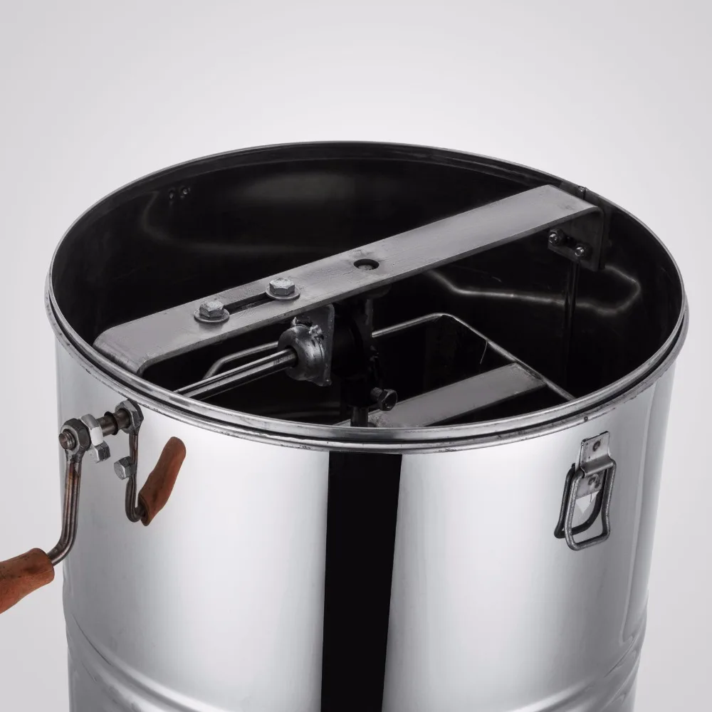 Новинка ручная медовая экстрактор с двумя 2 рамами из нержавеющей