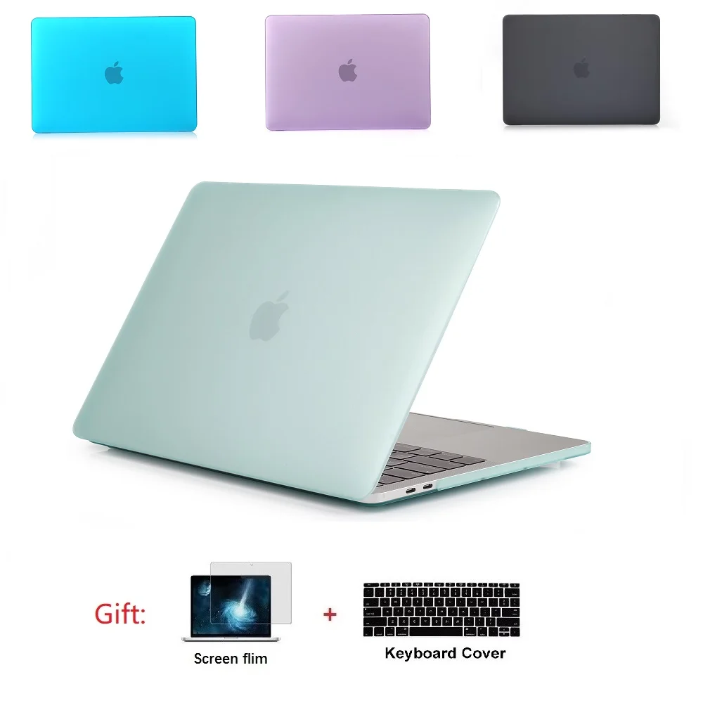 Матовый Жесткий чехол для ноутбука Apple MacBook Air 11 13 Pro Retina 12 15 нового с/без сенсорной