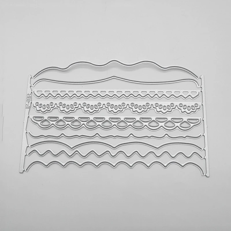 Трафаретный вырубной штамп 9 шт нерегулярный рисунок декоративные карты краями