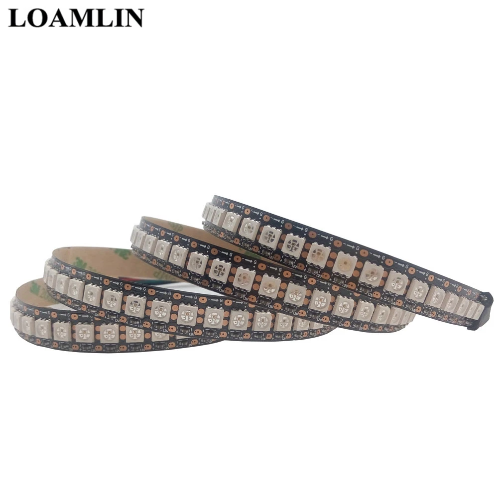 GS8208 8208 5050SMD RGB Пиксельная лента Адресуемая 30/60/144 пикселей/светодиодов/m