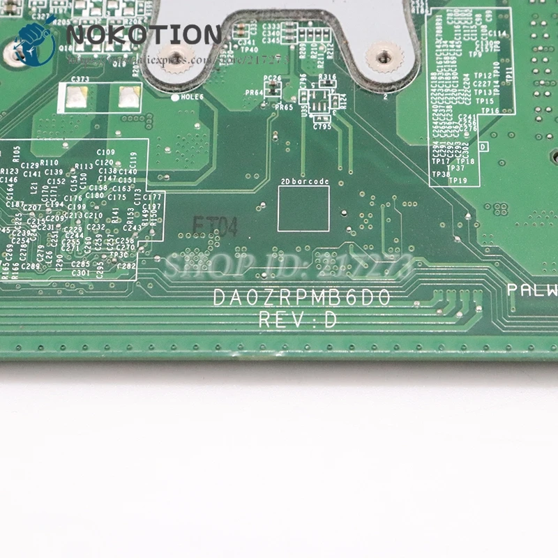 NOKOTION для ACER aspire V5-551 V5-551G материнская плата для ноутбука DA0ZRPMB6D0 REV: D NBM4711001 A6 cpu HD 7650M GPU