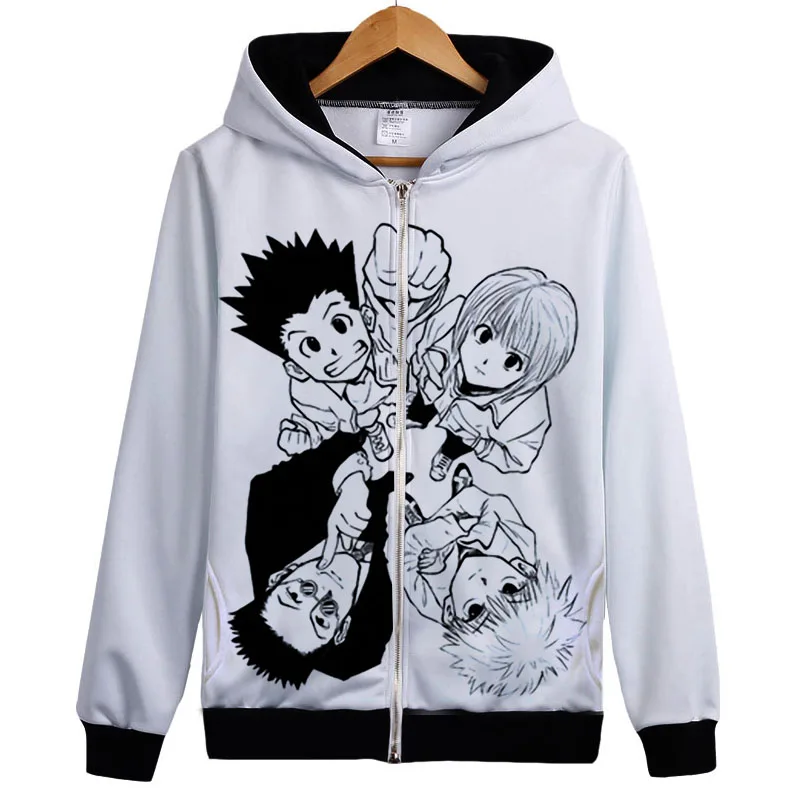 Охотник х Охотник Толстовка GON FREECSS Killua Zoldyck Kurapika японское аниме пальто толстовка крутые комиксы унисекс модный свитер - Цвет: 1