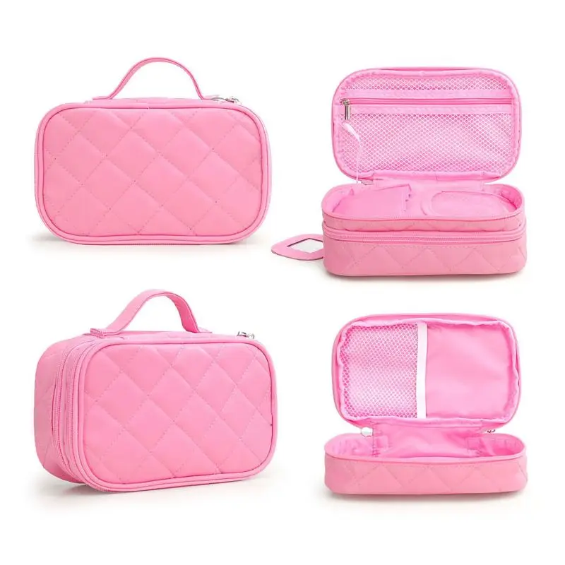 

Sell at a loss! Multifunction Double Layer Makeup Case Women Travel Cosmetic Bag Pouch Toiletry Organizer Bag For Women