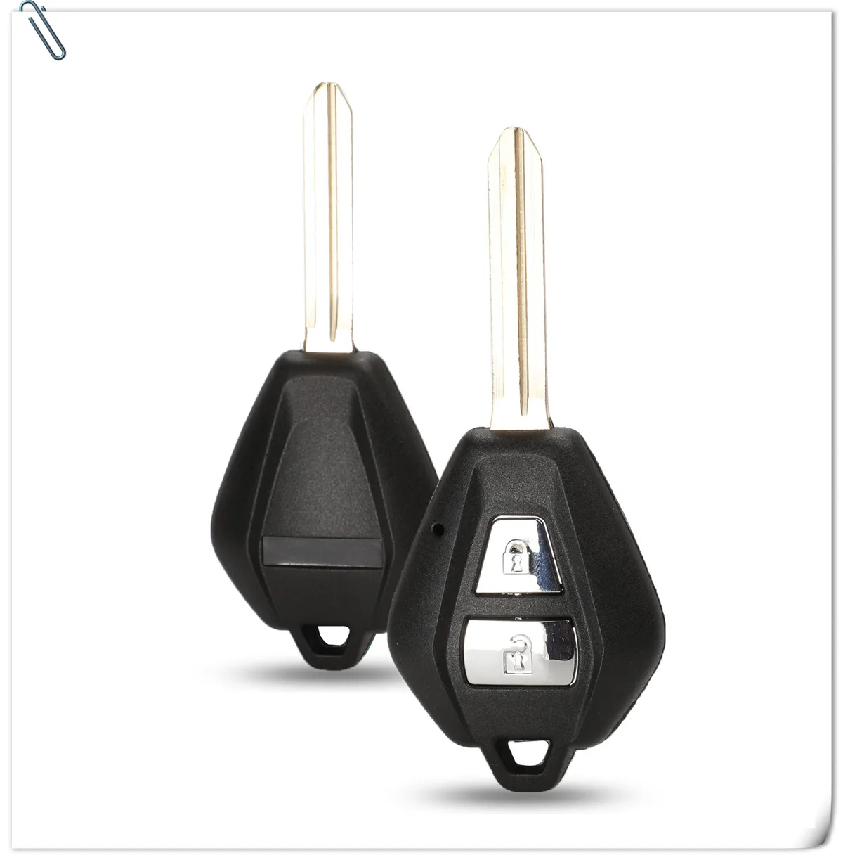 Jingyuqin TOY43 пульт дистанционного ключа оболочки Fob чехол подходит для Isuzu D-Max 2 кнопки uncut пустой ключ крышка Замена