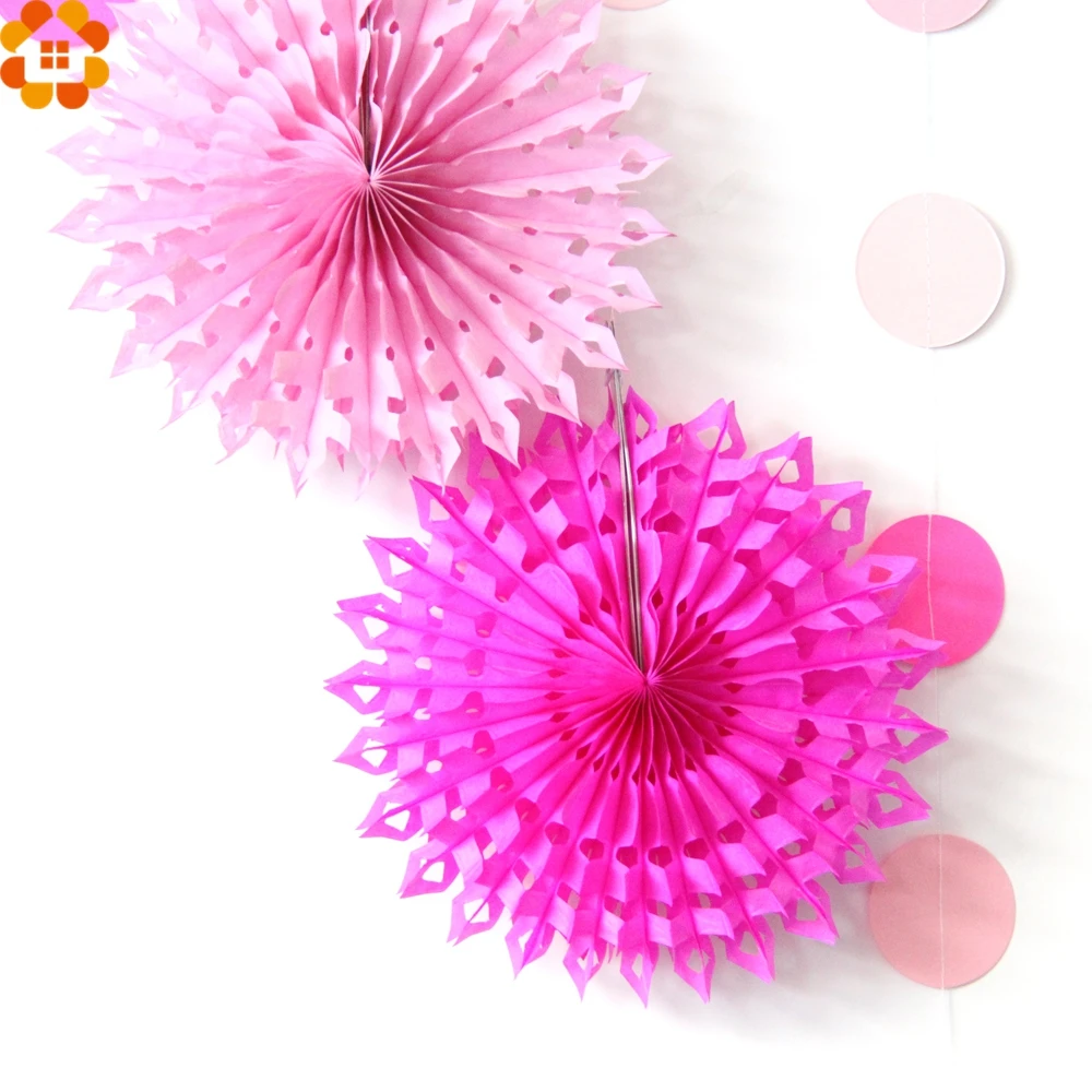 Набор из 9 шт. Бумажная гирлянда со звездами сотовые шары веера папиросной бумаги