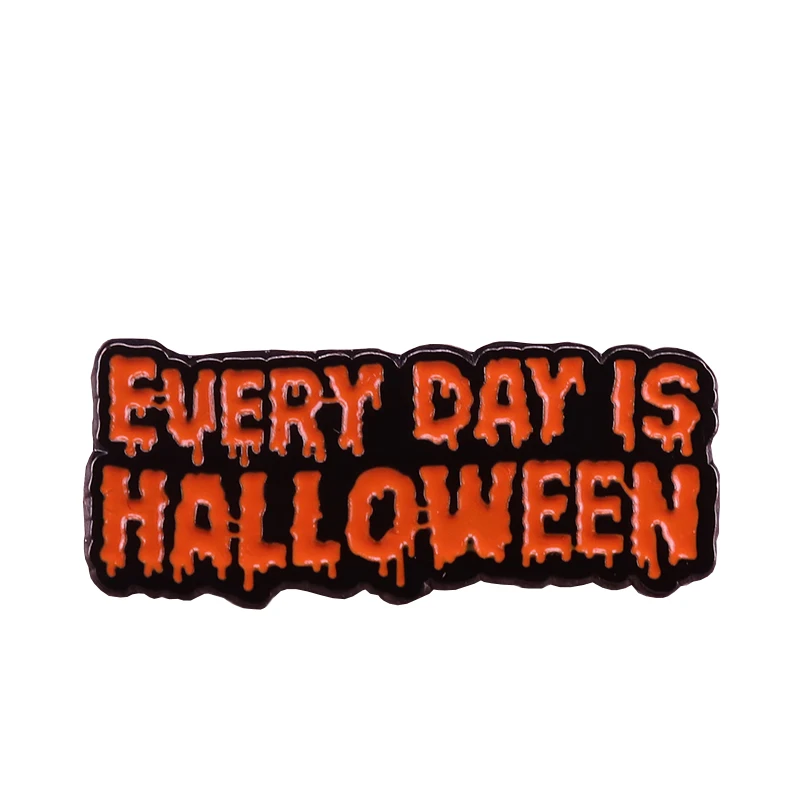 Эмалированная штифта для Хэллоуина модный значок ведьмы spooky готический