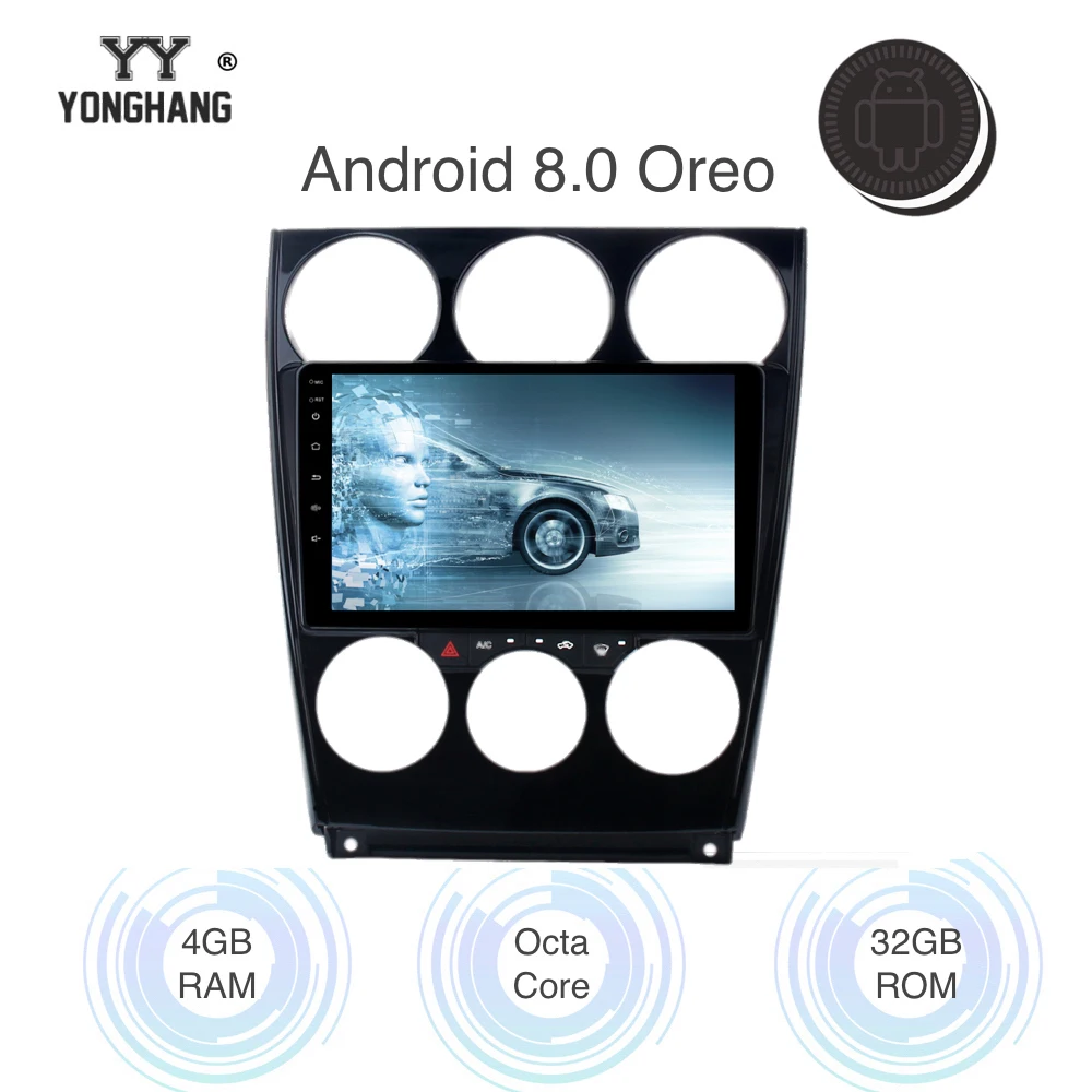 9 &quotAndroid 0 Авторадио 1din для Mazda 6 мультимедиа 2006 2007 2008 2009 2010 2011 2012 2013 встроенный Wifi