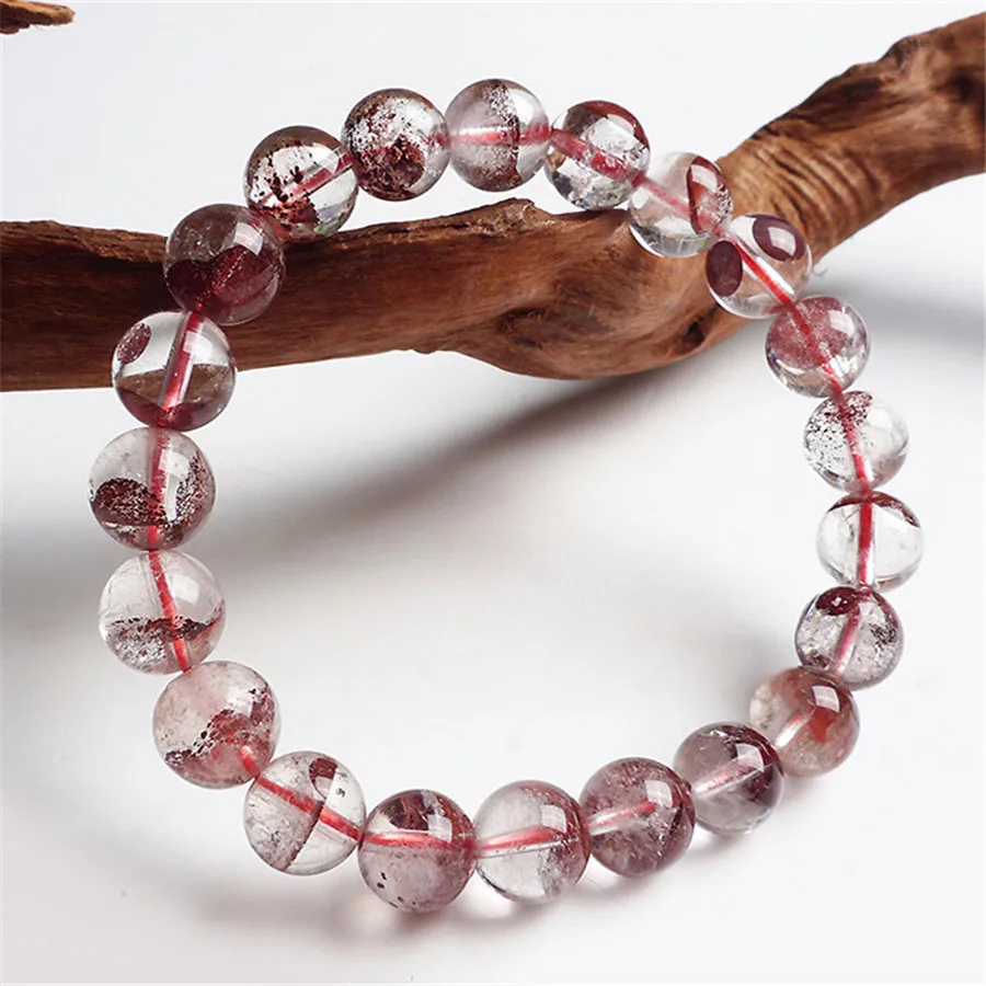 9 5 мм Оригинальные красные фантомные вулканические золоченые кварцевые