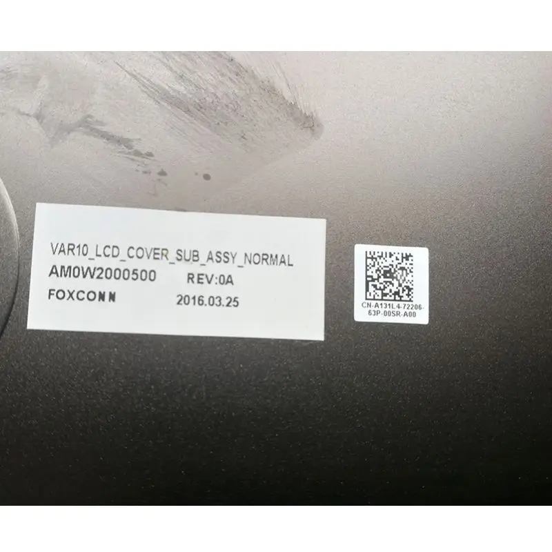 GZEELE Новый ЖК Корпус задняя крышка верхнего колпака для DELL Precision M6800 A131L4 LCD верхний