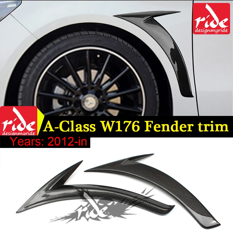 Для Mercedes A Class W176 крыло отделка из углеродного волокна боковое для Benz класс A180 A200