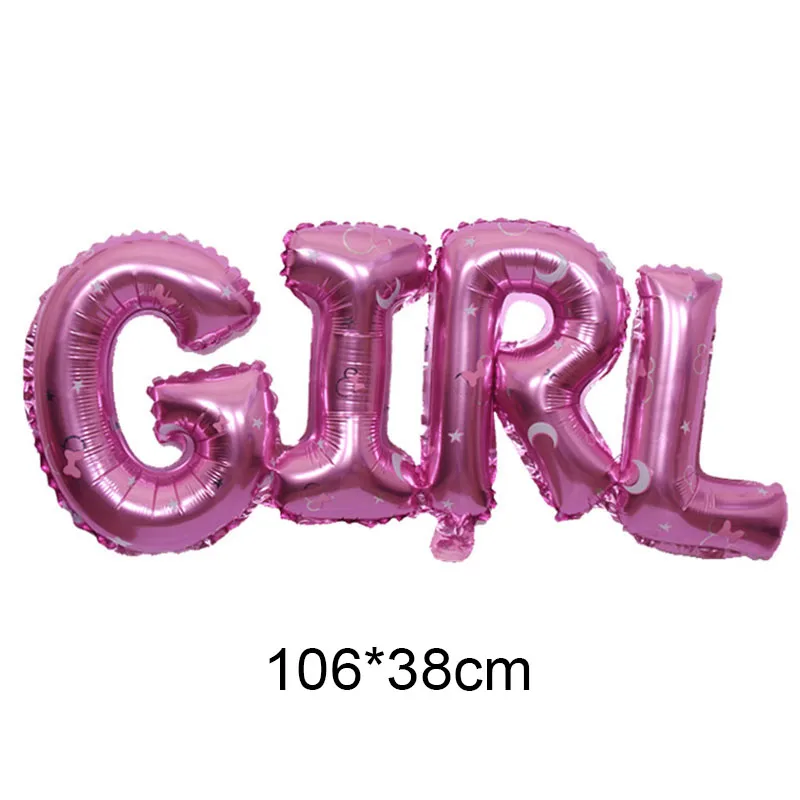 pink1 girl Одно розовое золото звено мальчик девочка Фольга Воздушный шар ребенок пол раскрыть воздушный шар для Бэйби Шауэр 1-й для празднования первого дня рождения украшения воздушные шары - Цвет: pink1 girl