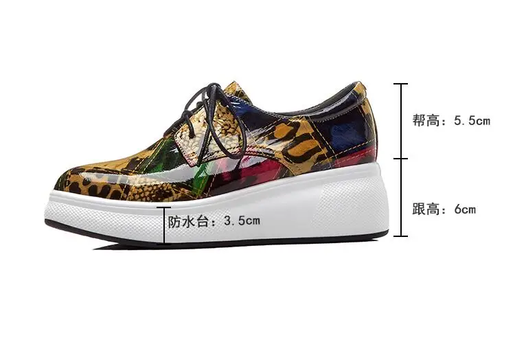 

2019 Spring Autumn Women Flat Platform sneakers Shoes Ladies Genuine Leather Lace-up Woman Casual Shoes Flats Moccasins creepers