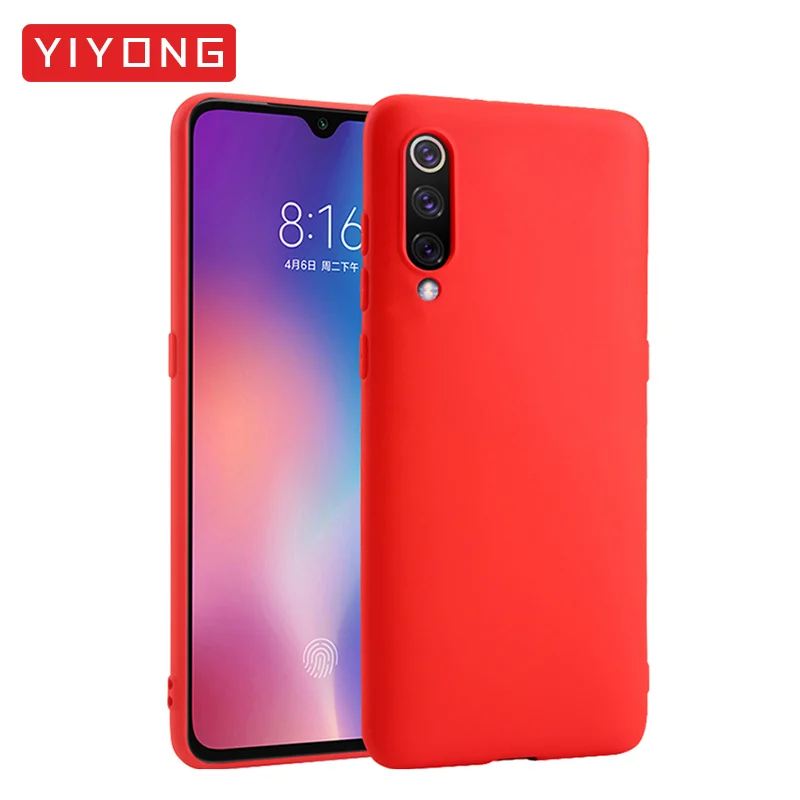 YIYONG Cover For Xiaomi Mi 9 Pro SE Case TPU Soft Back 8 Lite Liquid Silicone 5G |