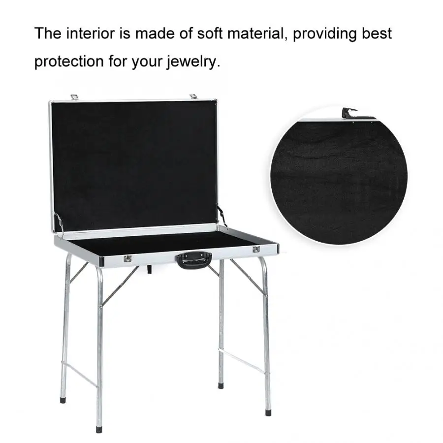 Чехол-органайзер для хранения ювелирных изделий из алюминиевого сплава с ручкой