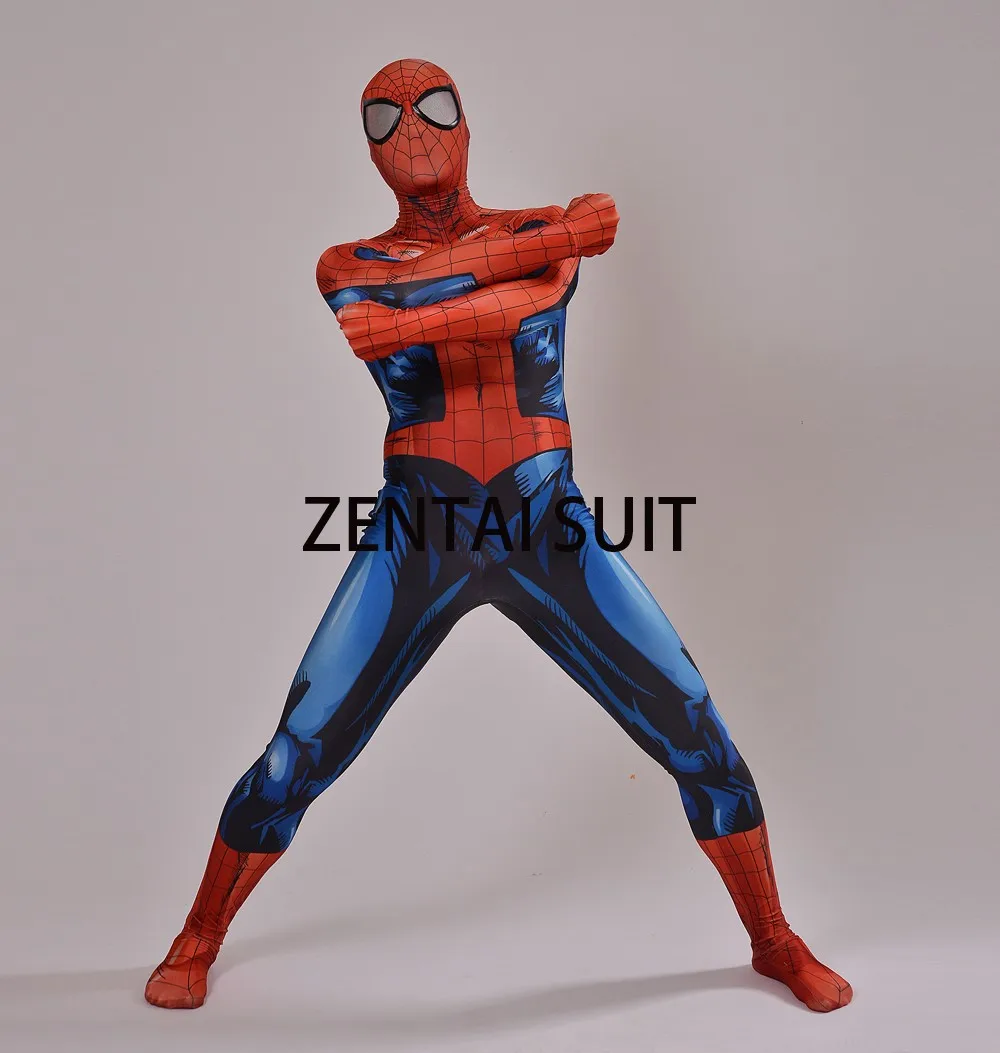 Костюм Супермена 3D тень спандекса для косплея Хэллоуина 2017|zentai suit|ultimate spiderman