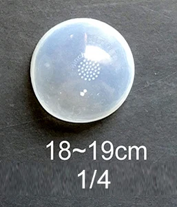 18 to 19cm Кукла аксессуары прозрачный силиконовый парик крышка Защитная крышка для 1/3 1/4 1/6 1/8 1/12 BJD кукла - Цвет: 18 to 19cm