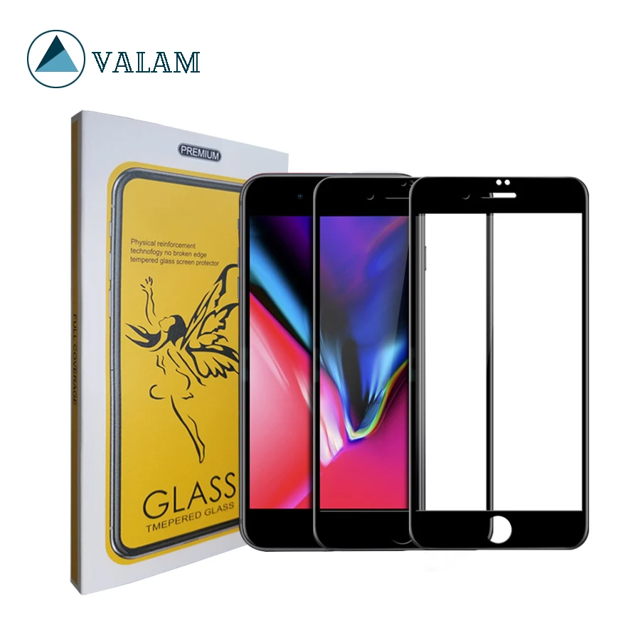 VALAM закаленное стекло для защиты экрана iPhone 7 9H твердость plus полное покрытие 3D