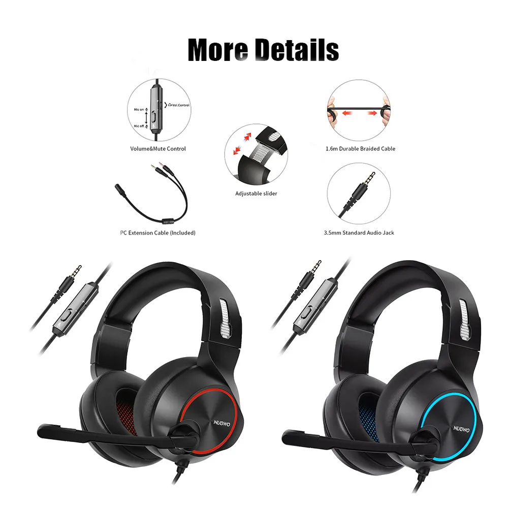 PC Gamer игровая гарнитура Casque 7 1 канальный звук проводные USB и 3 5 мм наушники с